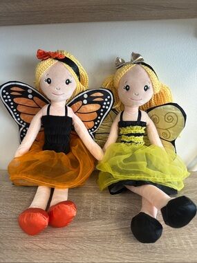 Petting Zoo Butterfly Bee Fairy Yarn Dolls